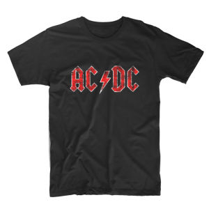 Kaos Band AC/DC Logo Rock Legend T Shirt Dewasa Pria Wanita & Kaos Anak Band AC/DC