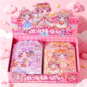 Sticker Magnet DIY Dress-Up DIY Fridge Cartoon 6set Princess Dress Up Sticker Handmade Toys