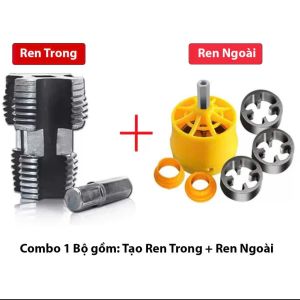 Đầu tạo ren ống lắp máy khoan MẪU MỚI Dụng cụ tạo ren ống nước kích thước 1 / 2In 3 / 4