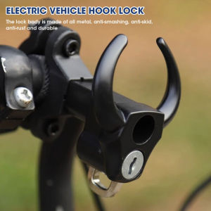 【Ready Stock】Creative Cow Anti-theft Helmet Lock Handlebar Mount Motorcycle Electric Motorbike Universal Security Metal Lock with Keys Set