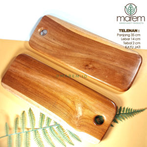 TALENAN KAYU JATI | TELENAN JATI | FOOD SERVING | CUTTING BOARD JATI