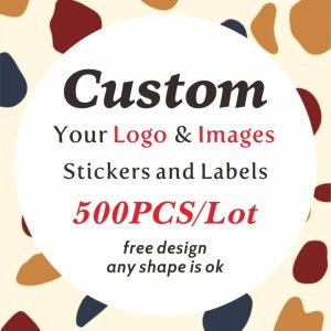 500PCS Custom Stickers and Customized Logo Wedding Birthday Baptism Stickers DIY Your Own Logo Stickers Personalize Stickers2026