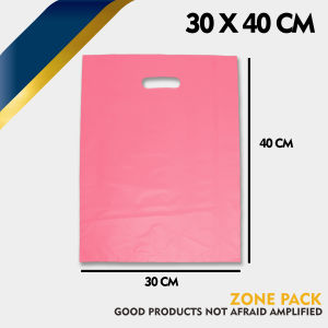 [100 PCS] Plastik HD Plong Pink | Plastik Plong Kantong Baju Plastik PE | Plastik Packing Olshop