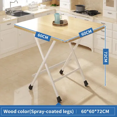 Folding Dining Table Simple Home Use Dormitory Rental House Square Table Portable Small table Study table