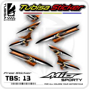 Sticker Striping Mio Sporty/Lama - Stiker Striping Variasi Motor Mio Sporty/Lama. TBS.13