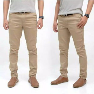 Paris 01 Celana Panjang Pria Chino Slim Fit Katun Stretch Celana Kantor Casual Formal Santai