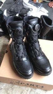SEPATU PDL TALI PUTAR MERK SPARTA MODEL JARING TAWON KULIT SAPI TNI POLRI