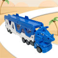 Dinosaur Truck Playset Diecast Carrier Truck Toys Cars Engineering Vehicles Excavator Bulldozer Truck Model Sets Kids Educational Boys For Toys. 