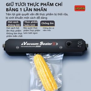 Máy Hút Chân Không Thực Phẩm Mini Gia Đình  -Tặng 10 túi hút chân không UPUPIN