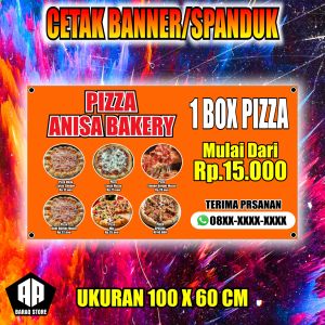 Cetak Banner Cetak Spanduk ANISA BAKERY &  PIZZA BISA REQUEST