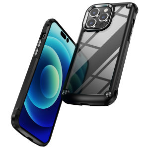 【🔥SG SELLER🔥】RICHMENTGADGET Phone Case (Compatible with MagSafe) For Apple iPhone16 Pro max iPhone14 Plus iPhone 15 iPhone 13 iPhone12 iPhone13 Pro Max iPhone14 Pro Luxury Shockproof Bumper Armor Case HD Transparent back Cover Anti-Scratch