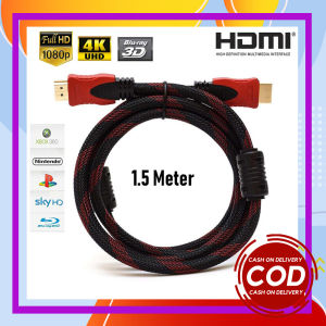 Kabel HDMI 1.5M Serat Jaring Cable 1.5 Meter HDMI To HDMI Penghubung STB Laptop Ke TV LED Dll