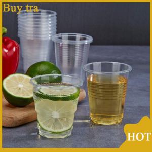 [Buytra] 50PCS Disposable Clear Plastic Cup Outdoor Picnic Birthday Kitchen Party Tableware Party Plastic Cups For Cold Drinks