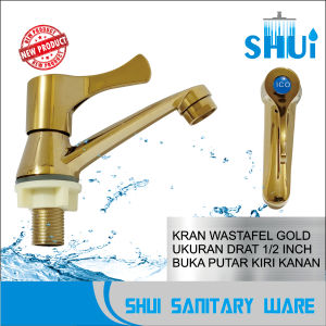 KRAN WASTAFEL EMAS GOLD