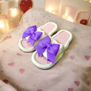 SS76 รองเท้าแฟชั่น รองเท้าแบบสวม รองเท้าแตะผู้หญิง สวมโบว์ พื้นนิ่ม ใส่สบาย งานสวย ใส่ได้ทุกที่