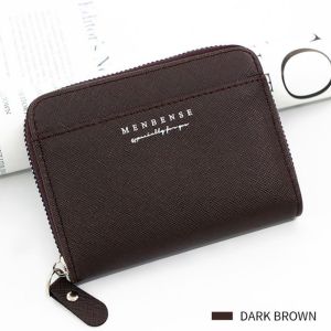 Menbense Wallet Zipper Bifold New Design Leather Dompet Lelaki Perempuan Beg Duit 1933-3