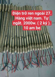 Thanh hỗ trợ điện phi 27 .2000W Ren Ngoài dùng cho máy nước nóng năng lượng mặt trời