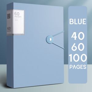 Clear Book Long/A4 File Organizer Folder Long Clear File Folder Presentation Book 40/60/100 Pages