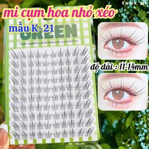 Mi Giả Idol Sợi Tia K24 Tự Nhiên Độ Dài 11-13mm 10 Hàng Green Thủy Mi