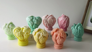 Trái Tim Thanh Lịch khuôn silicon Mạnh Mẽ Để Làm Đứng Di Động Cho Trang Trí Nội Thất Và Lễ Kỷ Niệm sử dụng thường nhật