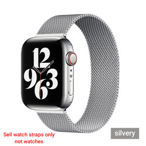 [Philippines Delivery] Milanese Metal Watch Band For Smart Watch ultra Strap 49mm 45mm 40mm 38mm 42mm 41 44 mm Magnetic Loop Metal For Watch Serie 8 7 4 5 6 SE 3