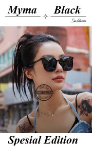 Kacamata Sunglasses !!! KACAMATA HITAM KOREA GM MYMA / Kacamata Fashion Sunglasses GNTL Myma Retro 0042 Free Box Esklusive + Hard Case