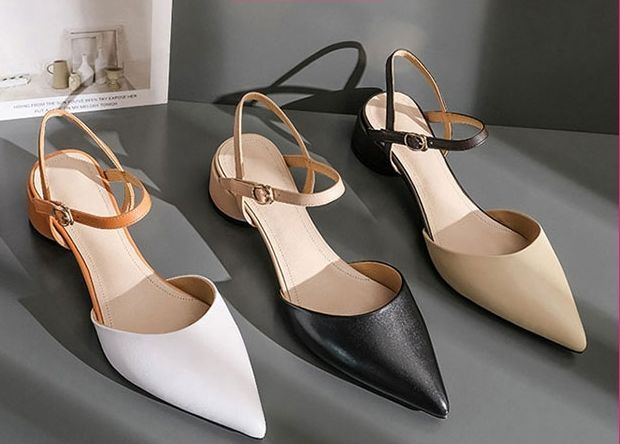 READY STOCK RINO Women's Heels Pointed Toe Shoes Kasut Tumit Perempuan