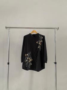 Atasan Wanita Nadin Blouse Shakila Bordir Premium Lengan Panjang Kekinian Korean Style