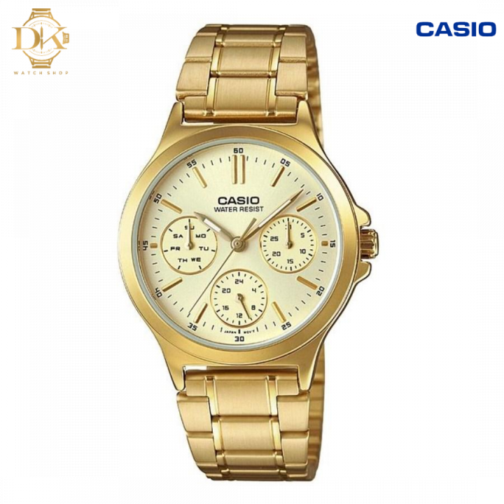 Casio Watch for Women LTP V300G 9A Gold Stainless Steel Strap 30m Analog Lazada PH