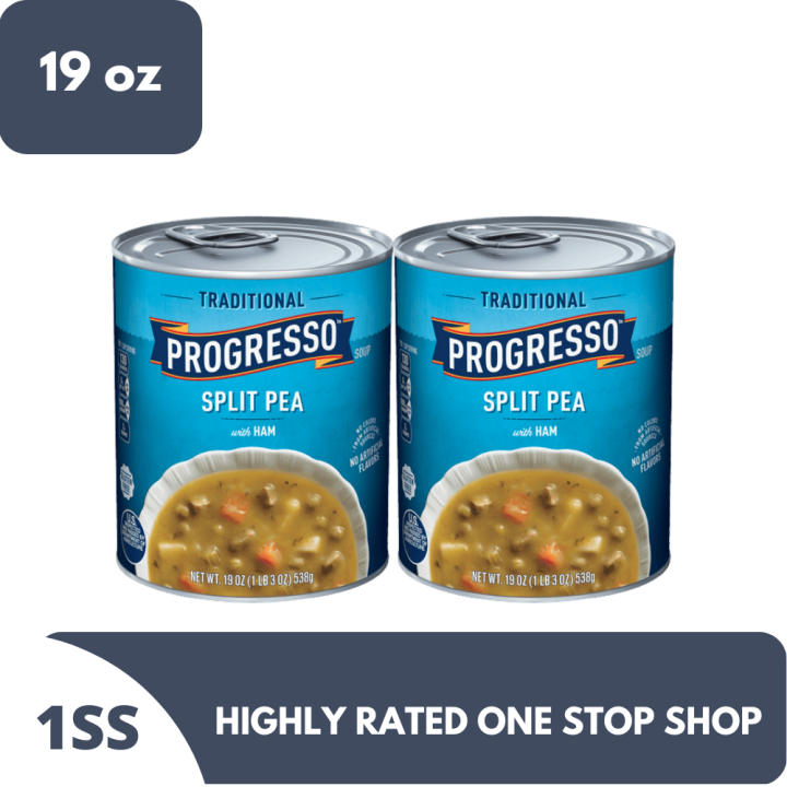 Progresso Traditinal Green Split Pea Soup Ham 19 oz x 2 (Exp Mar 20
