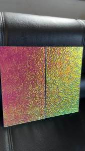 แผ่นอะคริลิคเรนโบว์เลเซอร์ลายหิน ปรับแต่ง 5MM แผ่นอะคริลิคสีรุ้งสำหรับงานแต่งงาน/งานปาร์ตี้/โรงแรม/โฆษณา/ตกแต่ง