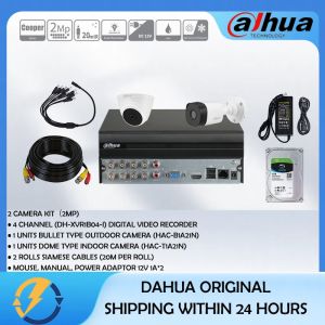 Dahua Kit 2/4/8 CH CCTV Kit 1080p HD 2MP Camera DVR Complete CCTV Package dahua CCTV camera Package