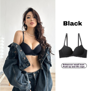 FINETOO Push Up Bra for Women Wireless Small Busts Comfortable Skin-Friendly 3cm Cups Sports Breath Bralette