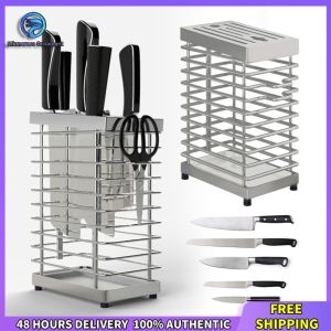 Winnereco Stainless Steel Holder with Sleek Finish and Anti-Slip Base for Kitchen and Culinary Use
