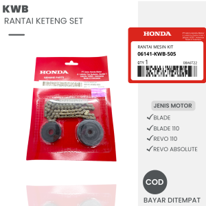 (KWB) RANTAI KETENG SET ROLL HONDA BLADE BLADE 110 REVO 110 REVO ABSOLUTE/ RANTAI KAMPRAT/ RANTE