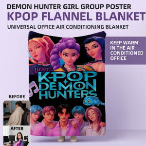 Office Flannel Air Conditioning Blanket Girl Group Blanket Leg Blanket Witch Poster Blanket