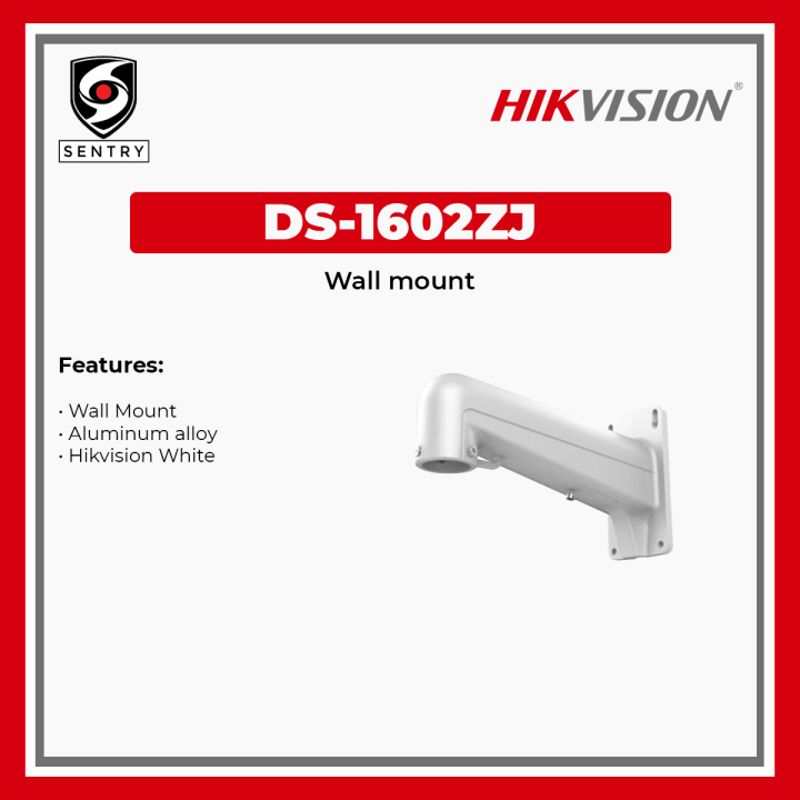 DS-1602ZJ Wandhalterung Für Hikvision PTZ Kameras - Weiß, Aluminium, Robuste Montage