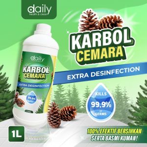 KARBOL SEREH PREMIUM EXTRA DISINFEKTAN 1LTR DAILY CITRONELLA OIL SEREH