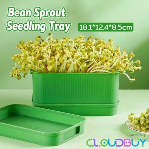 C.B.【Ready in Stock】 Seed Sprouting Tray Seed Sprouter Kits Microgreens Growing Kits Vegetable Seedling Pot 1Set