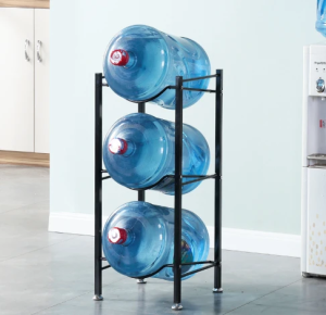 Heavy-Duty 3/4/5-Layer Water Bottle Storage Rack Stand Water Container Gallon Jug Organizer Rack Space-Saving Metal Water Jug Organizer  for Home & Office 10 Bottles Capacity