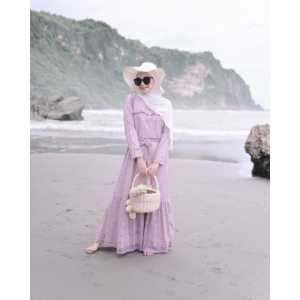 Gamis Brokat Dewasa Dress Modern Lebaran Kekinian Gamis Termurah Sheryl Dress