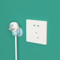 DOUBLEL Nail-free Plug Hook Non-marking Wall Adhesive Plug Storage Holder Multifunctional Plastic Power Plug Holder for Home. 