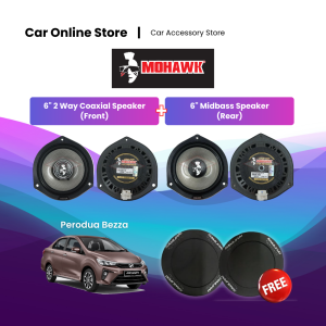 MOHAWK M2 OEM PLUG & PLAY Speaker 6“PNP Perodua Myvi/Alza/Aruz/Bezza/Axia Proton Saga Exora Iriz Persona Preve MidBass/2Way