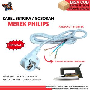 Kabel Gosokan Setrika Philips Bahan Selikon Lentur 15m Lentur