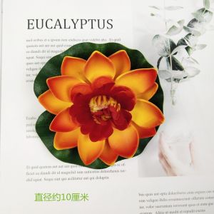 NEW 10cm Diwali Pond Lotus Decoration Flower Floating Lotus Fish Tank Rockery Flowing Water Ornamental Flower