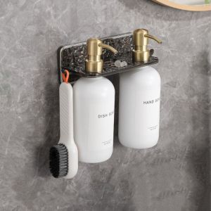 RBJ4 Di động Giá để đồ phòng tắm Gắn tường Sáng Tạo Hộp đựng kem dưỡng da Tinh tế Hộ gia đình Kệ đứng đựng dầu gội Dụng cụ đựng đồ nhà vệ sinh