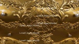 Meja rias emas jati luxury