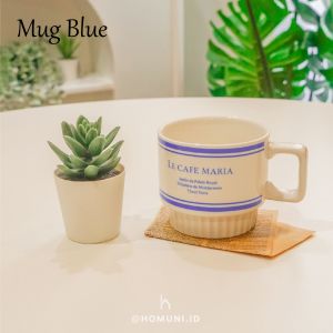 Le Cafe Tableware/Piring Gelas Keramik Putih Homecafe Korea Aesthetic