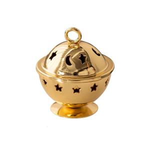 Incenses Cone Holder with Lid Cone Incenses Burners for Office Yoga Meditations and Home Decorations Golden Censers