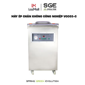 Máy Hút Chân Không Buồng Công Nghiệp SGE VCC03-C Hàn Hút Mọi Thực Phẩm Mọi Loại Túi - Tặng Phụ Kiện Túi Hút Chân Không